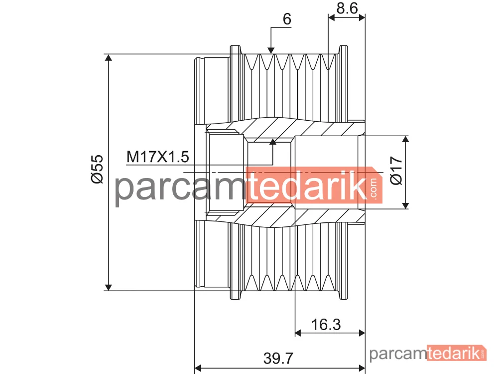 VALEO 588058 | Alternatör Kasnağı — Mazda 6, Mazda 2, Mazda 3